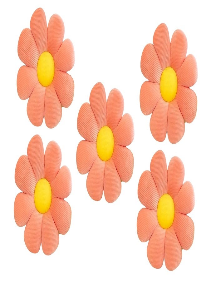 AVSHUB Flower Shaped Soft Toy for Kids Room, Living Room, Bedroom, Decorative, Nursery Décor Birthday Gift (Pack of 5) (35 Cm) (Pink) - Image 1